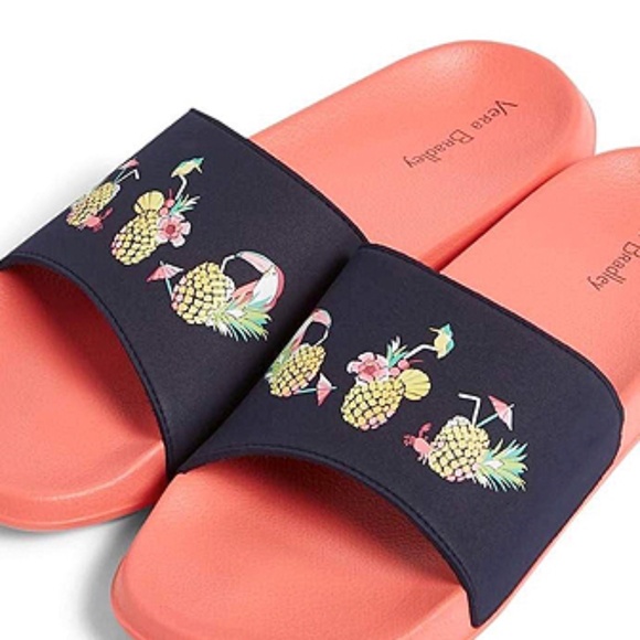 Vera Bradley Toucan Party Beach Slide - Picture 2 of 3